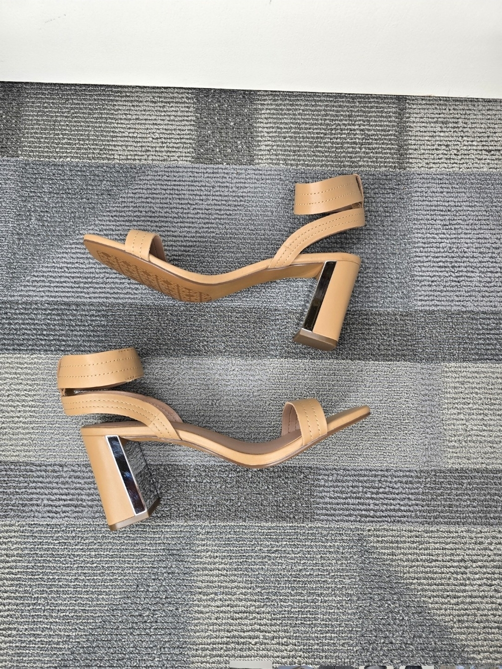Paolo Eden Tan Block Heel Strappy Sandals